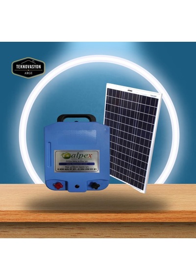 Alpex Elektrikli Çit Cihazı 25000 Volt Aç Kapa Model Panelli Set