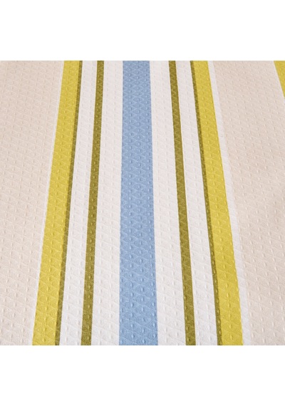 Soft Verano Çift Kişilik Pike Takımı - Bej / Yeşil Renkli