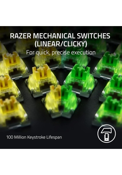 Razer Blackwidow V4 Pro Yeşil Anahtar - Mekanik Oyun Klavyesi