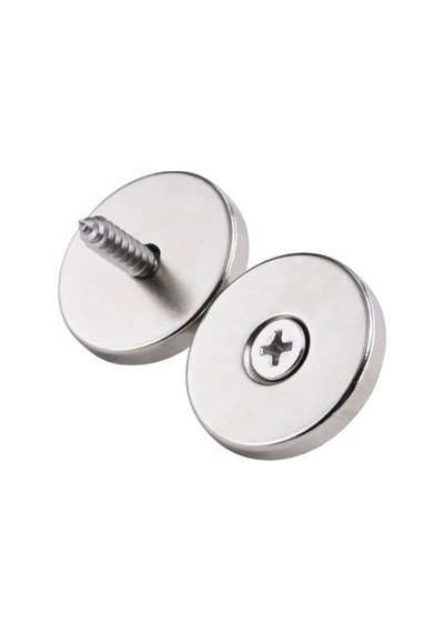 50 Adet 25x10/5x5,5 Mm Neodyum Mıknatıs Havşa Delikli Magnet Vida Atılabilir N35 Nikel Paslanmaz Lisinya