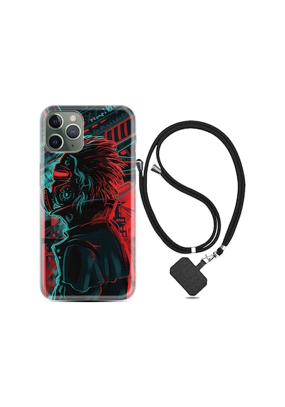 Apple Uyumlu iPhone 12 Pro Kılıf Boyun Askılı Mask Mand 1686