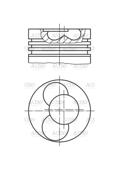 074107065r Piston Segmanlı Lt / Crafter 06-10 2.5tdı Bjk-avr Std