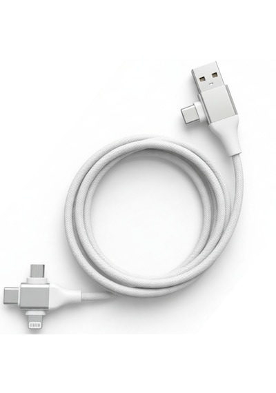6023 Usb Type-c 5'i 1 Arada Çoklu Hızlı Şarj Kablosu Lightning Micro Usb 1m
