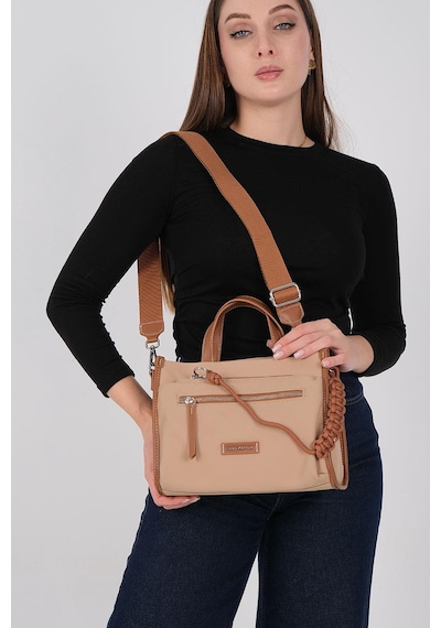 Silver Polo Sp1228 Kadın El Çantası Saten Nut-taba