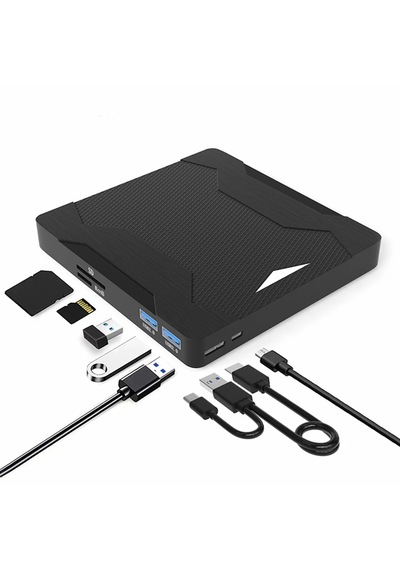 Techtic Harici Dvd Sürücüsü Usb 3.0 Type-c Sessiz Cd Dvd Okuma
