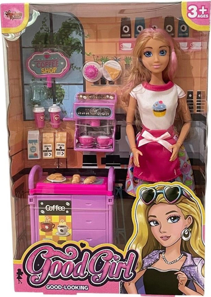 Wg66748 Kutulu Kafe İşleten Bebek Set 11,5 İnç