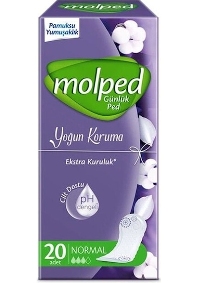 Molped Yoğun Koruma Günlük Ped 20 Adet