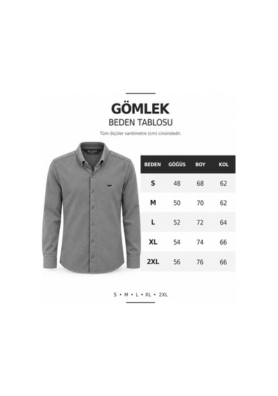 Classics Men Jet Polo Uzun Kol Slim Fit Erkek Örme Gömlek - 7778 Gri