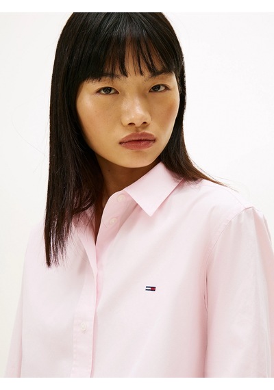 Tommy Hilfiger Tjw Kısa Rahat Kesim Kadın Pembe Gömlek Dw0dw22078tog Pembe