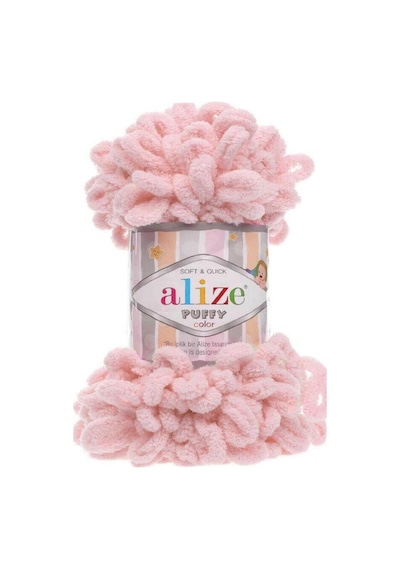 Alize Puffy 1 Adet 161 El Örgü Ipliği Elle Örülen Kalpli Yastık Bebek Battaniyesi Örgü Ipi 161