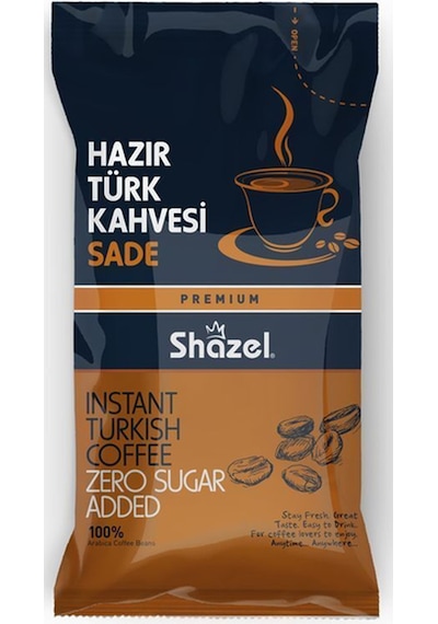 Shazel Ofis Seti Hazır Sade Türk Kahvesi 10 X 7 Gr X 3 Adet Türk Kahvesi