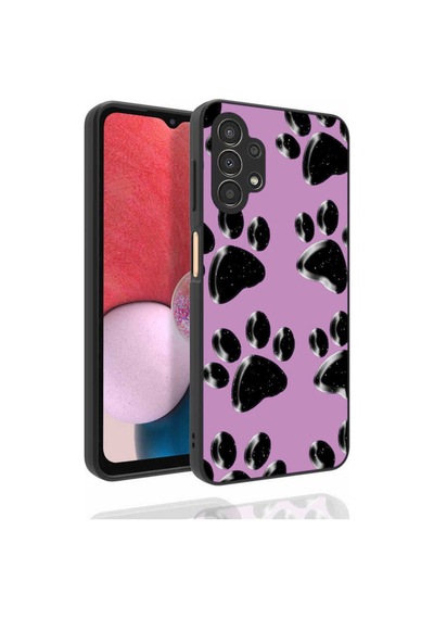 Samsung Uyumlu Galaxy A13 4g Kılıf Desenli Kamera Korumalı Parlak Zore Nora Kapak NO3