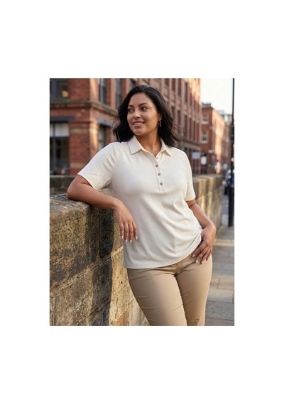 Hanezza Polo Yaka T-shirt Beyaz - 35199535 Beyaz