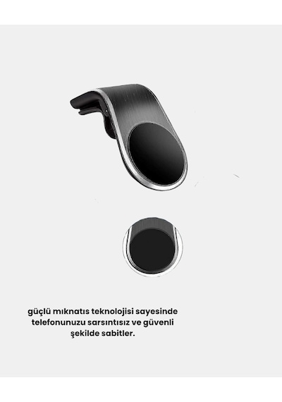Mey İthalat Araç İçi Manyetik Telefon Tutucu Güçlü Klipsli Ve 360 Derece Ayarlanabilir