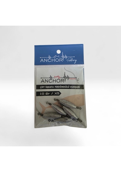 Çapa Çift Taraf Fırdöndülü Kurşun 3gr 5 Li Paket - Standart