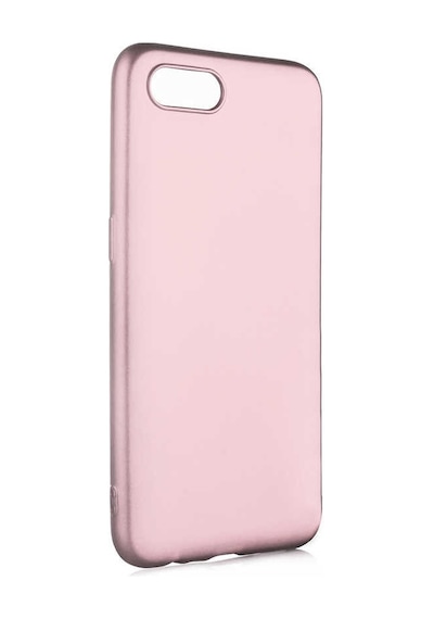 Noktaks - Realme C2 Uyumlu - Kılıf Mat Soft Esnek Premier Silikon Kapak - T11844 - Rose Gold Rose Gold