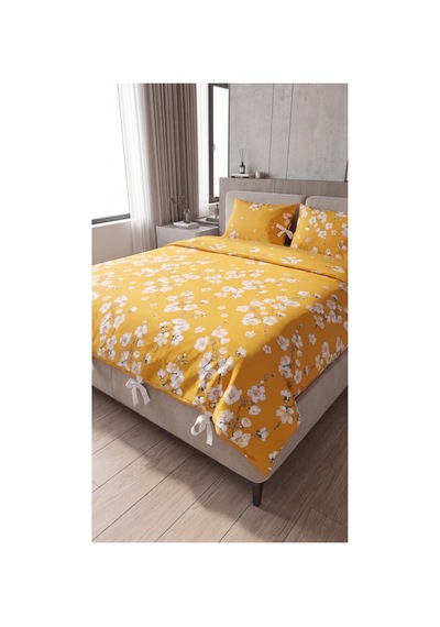 %100 Pamuk Çift Kişilik Çiçekli Bağcıklı Nevresim Seti 220x200 Cm 2'li Desenli Bağcıklı Yastık Kılıfı Sarı - 909843291 Sarı %100 Pamuk Çift Kişilik Çiçekli Bağcıklı Nevresim Seti 220x200 Cm 2'li Desenli Bağcıklı Yastık Kılıfı Sarı - 909843291 Sarı