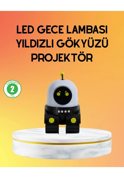 Mey İthalat Taşınabilir Lityum Bataryalı Led Gece Lambası Ve Projektör Çok Renkli