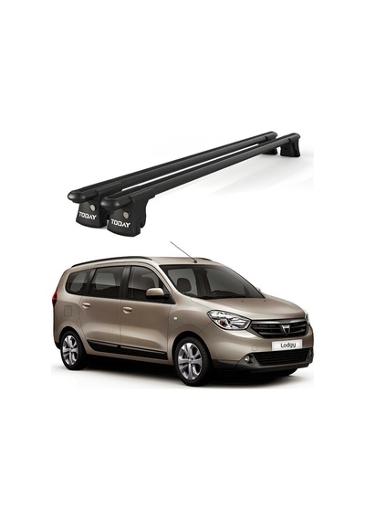 Trio-ıı Dacia Lodgy 2012 Ve Sonrası Uyumlu Siyah Kilitli Ara Atkı 135cm Port Bagaj Tavan Barı