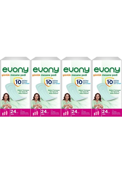 Evony Günlük Mesane Pedi Uzun 96 Adet (4Pk*24)