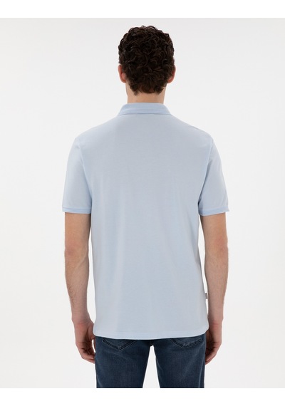 Pierre Cardin Erkek Açık Mavi Tişört Basic 50302538-vr003