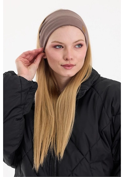 Kadın %100 Pamuklu Termal, Kaymaz, Terletmez, Ultra Hafif, Spor Saç Bandı Bandana - Tek Ebat / Kahverengi Kahverengi