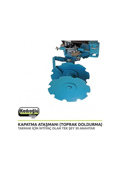 Kadıoğlu Eko Duyarga Taşıyıcı + Çapa Bıçağı + 4'lü Diskaro + Kapama + Pulluk