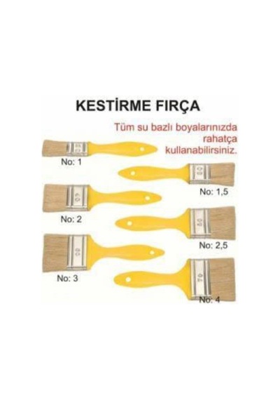 Boya Fırçası Kestirme Fırça 2 Temizlik Fırçası