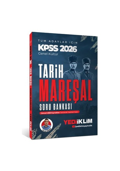 Yediiklim 2026 Kpss Mareşal Genel Kültür Tarih Tüm Adaylar İçin Soru Bankası Yediiklim Yayınları