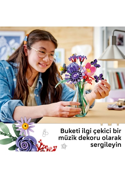 LEGO® Botanicals Olivia Rodrigo’nun Çiçek Buketi 11507 - 9 Yaş Üzeri Çocuklar için 11 Çiçek İçeren Oyuncak Yapım Seti (400 Parça)
