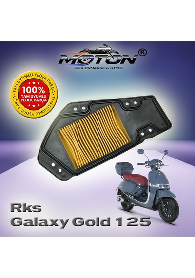 Rks Galaxy Gold 125 Tam Uyumlu Yüksek Performanslı Hava Filtresi