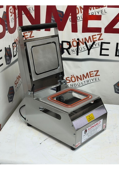 Sönmez Vakum Tek Bölmeli Eko Paslanmaz Kase Tabak Kapatma Makinesi