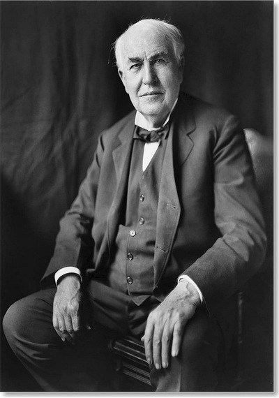 Cakasepetim Mucit Thomas Alva Edison Ahşap Mdf Tablo