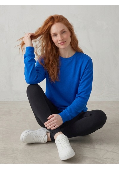 Noux Oyşo Oversize Sweatshirt Mavi