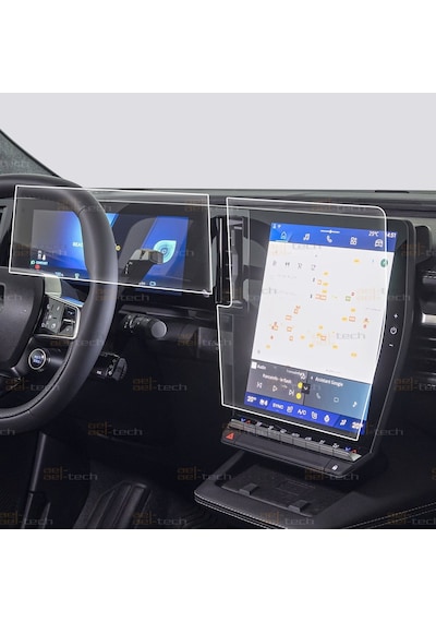 Renault Scenic E-tech Dijital Gösterge Ve Navigasyon Uyumlu 9h Nano Ekran Koruyucu 2li Set 2024-2026
