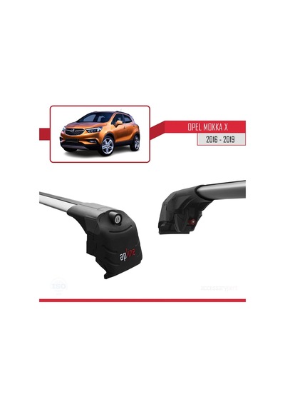 Opel Mokka X 2016-2020 Arası İle Uyumlu Ace-2 Ara Atkı Tavan Barı Gri