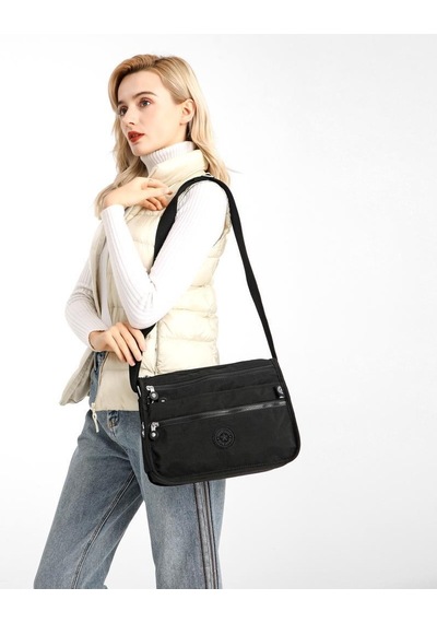 Smart Bags Krinkıl Kumaş Kadın Postacı Çantası 1128 Ten