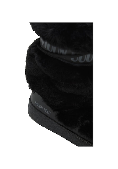 N001 Black Bot Kadın 80d2450210-n001 Moon Boot Ltrack Faux Fur High Wp Black Siyah