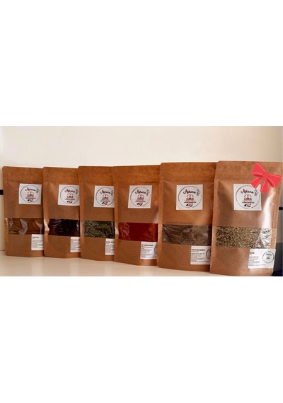 6 Lı Baharat Paketi Karabiber,kimyon,pul Biber,toz Biber,nane +dağ Kekiği Hediyeli Taze Baharat Seti