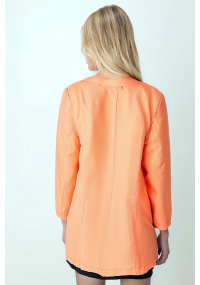 Armonika Kadın Turuncu Cepli Oversize Ceket Arm-26k001005