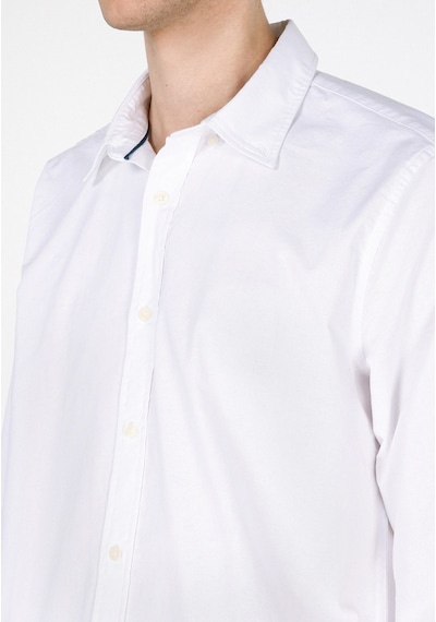 Colin's Colins Regular Fit Shirt Neck Düz Erkek Beyaz Uzun Kol Gömlek Cl1073845 Cl1073845 Q1.v2 Wht Beyaz