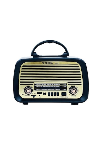 Torima NS-01 Kahverengi Nostajik Radyo Bluetooth Hoparlör