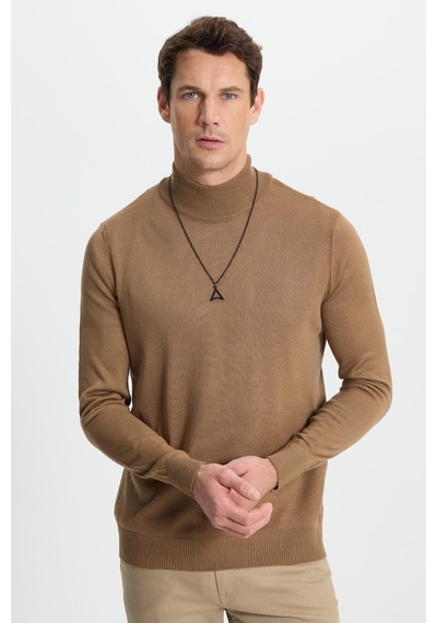 Tudors Erkek Standart Fit Normal Kesim Yarım Balıkçı Yaka Düz Koyu Vizon Triko Kazak-39409 Koyu Vizon Tudors Erkek Standart Fit Normal Kesim Yarım Balıkçı Yaka Düz Koyu Vizon Triko Kazak-39409 Koyu Vizon