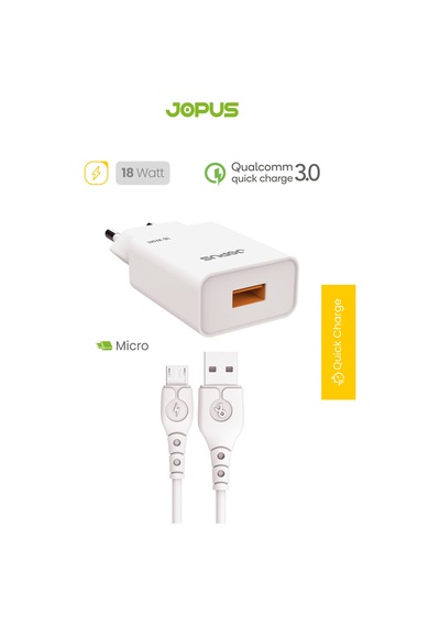 Jopus Samsung Redmi Huawei Reeder Uyumlu Hızlı Şarj Aleti 18w Type-c - Jo-s04