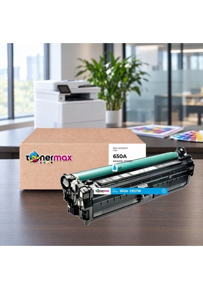 Hp 650a Ce271a Mavi Uyumlu Toner - Çipli / Color Laserjet Enterprise Cp5525 / M750