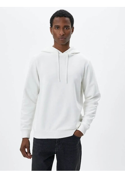 Koton Erkek Sweatshirt Ekru 4wam70023mk 24ky59000028 Y5915 Ekru