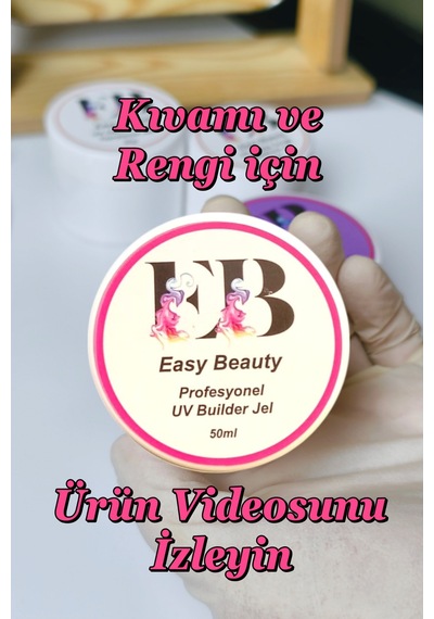 50ml Protez Tırnak Jeli Builder Gel - Mükemmel French Ve Açık Renkler İçin Neon Pembe