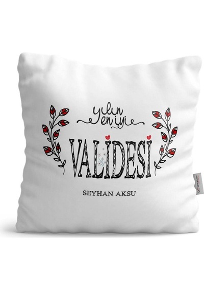 Kişiye Özel Yılın En Iyi Validesi Saten Yastık