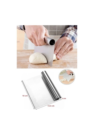 Çelik Spatula Hamur Kazıyıcı Pasta Sıvama Aparatı 15 Cm Sıvama Aparatı Çelik Metalik Diğer