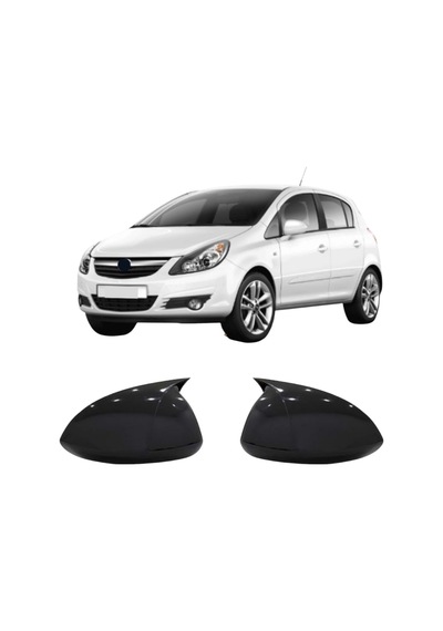 Opel Corsa D-e Uyumlu Yarasa Ayna Kapağı 2006-2014 Pianoblack İthal Abs Plastik A+ Kalite
